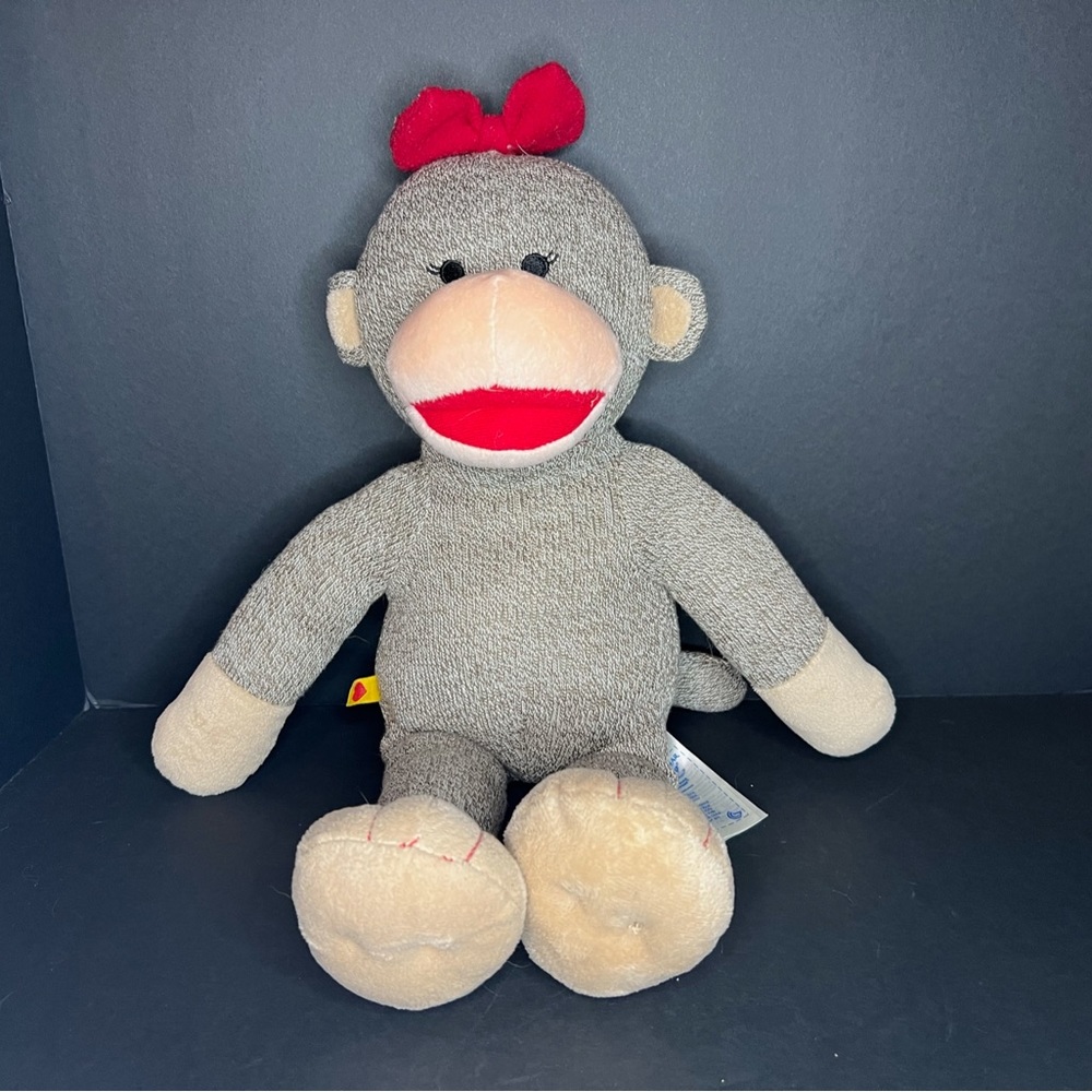 Build-A-Bear Sock Monkey Retired "Joy" 2013 18"